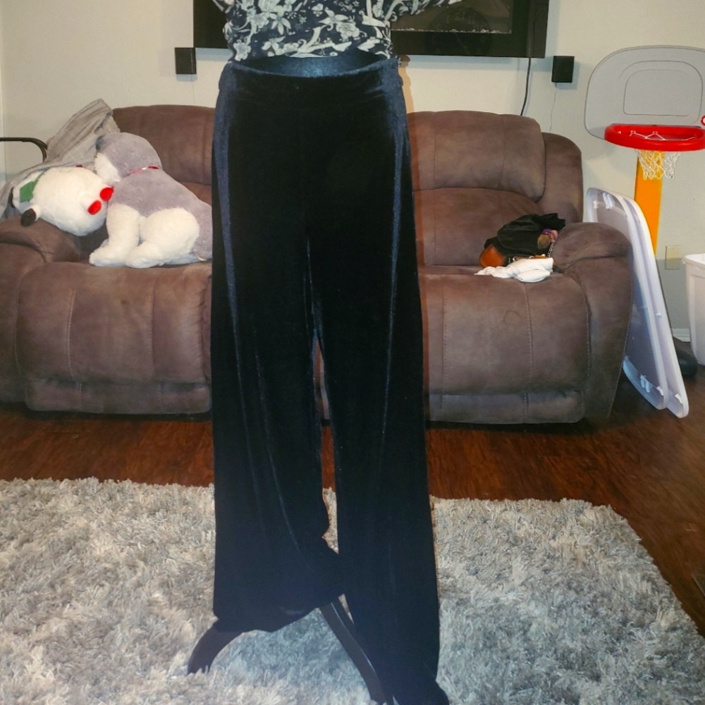 Velvet Wide Leg trousers